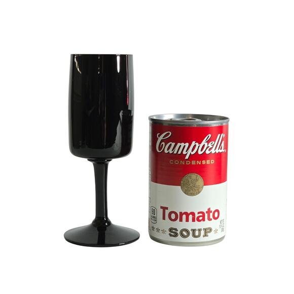 4 Swedish Black Crystal Wine Glasses Bjorkshult Scan by Hans Christian Wagner - Picture 8 of 15